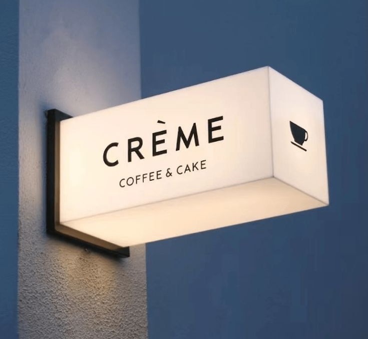 Biển vẫy hộp đèn mica thu hút